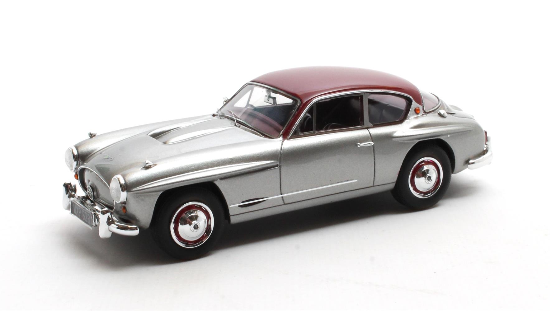 Jensen 541R 1957-1960 Grijs/Maroon - 1:43